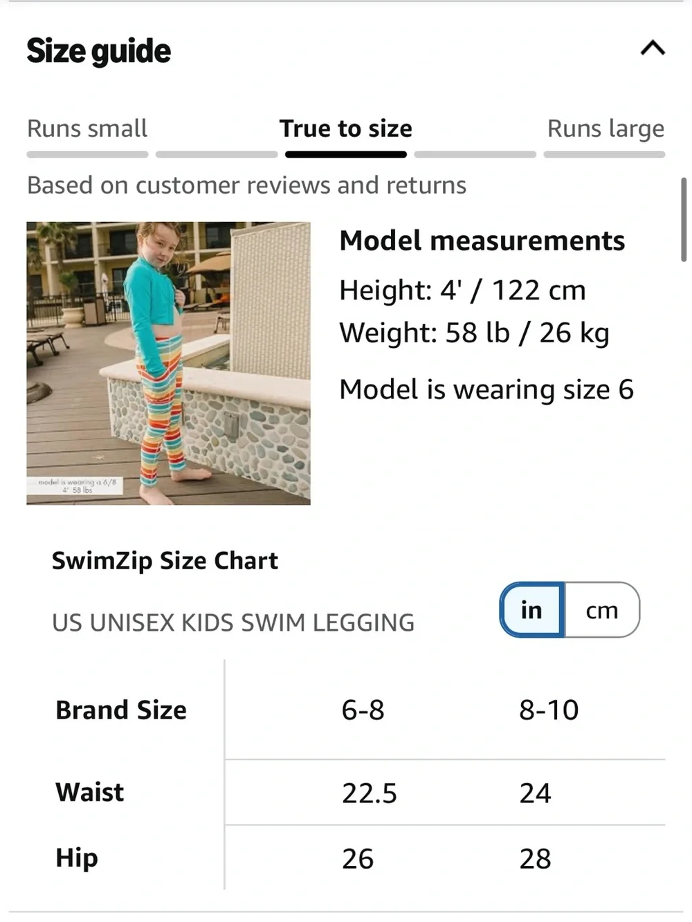 SwimZip Swim Leggings - UPF 50+ Swim Pants